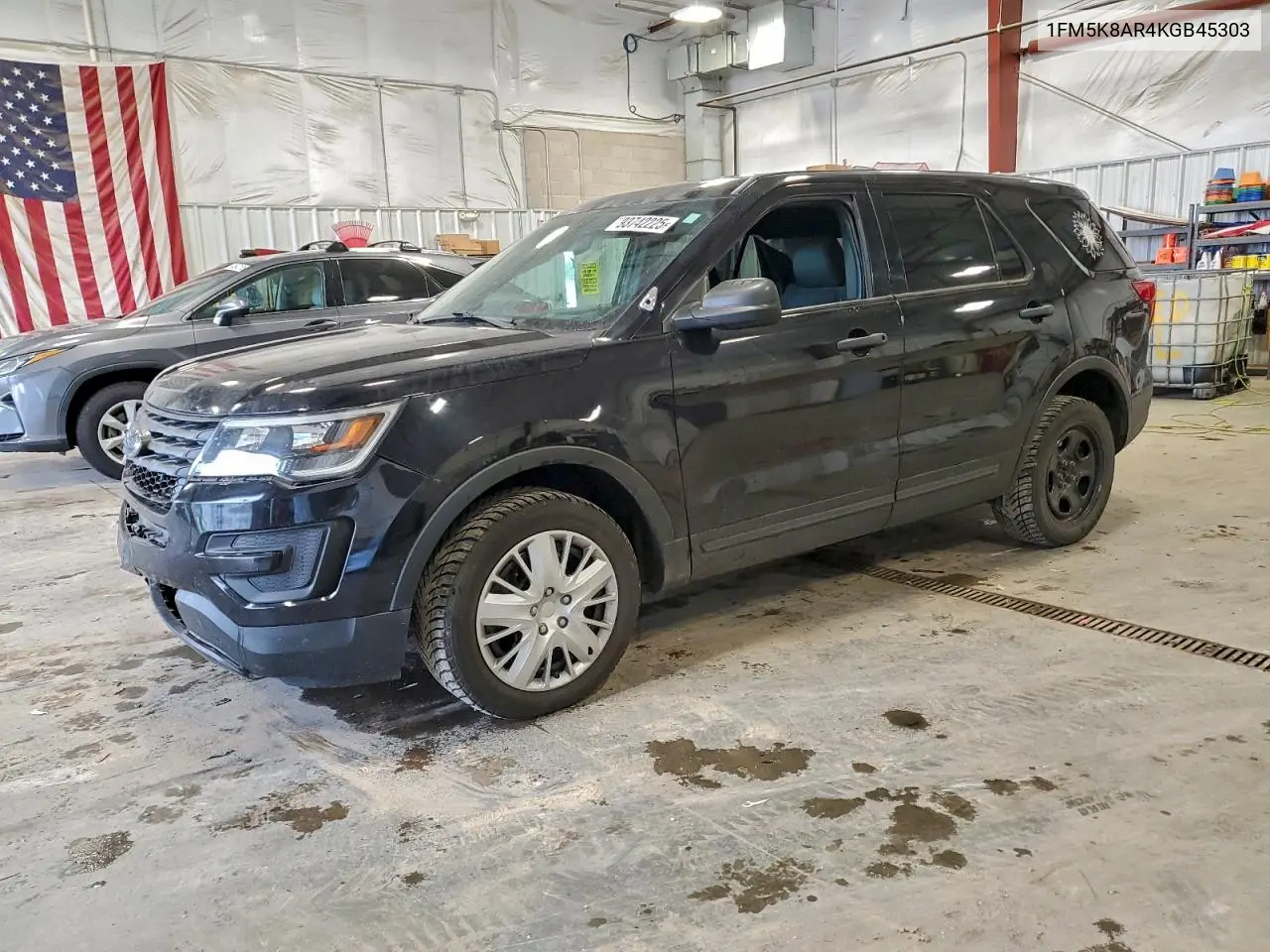 1FM5K8AR4KGB45303 2019 Ford Explorer Police Interceptor