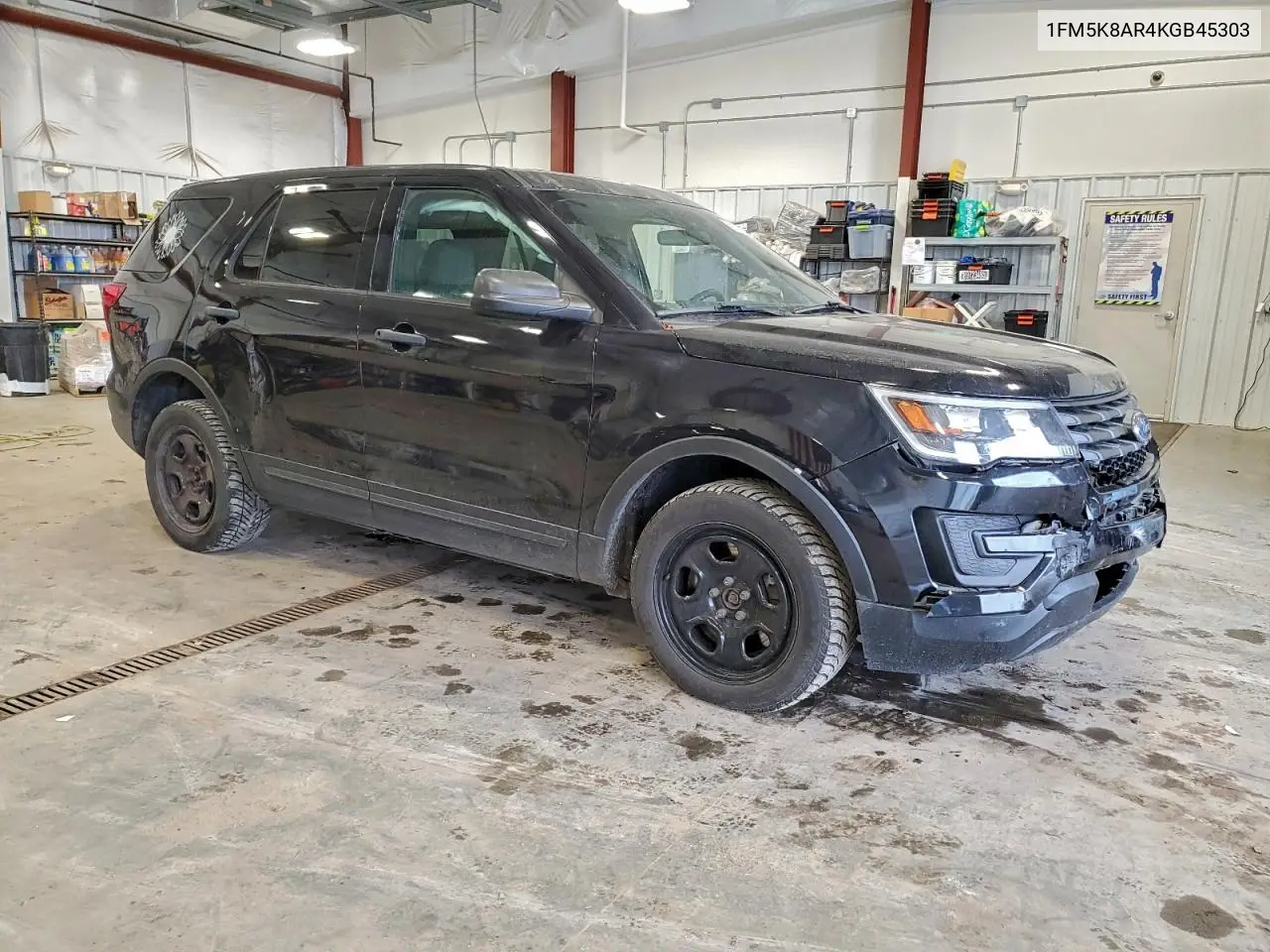 1FM5K8AR4KGB45303 2019 Ford Explorer Police Interceptor