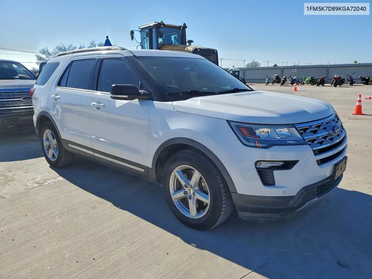 1FM5K7D89KGA72040 2019 Ford Explorer Xlt