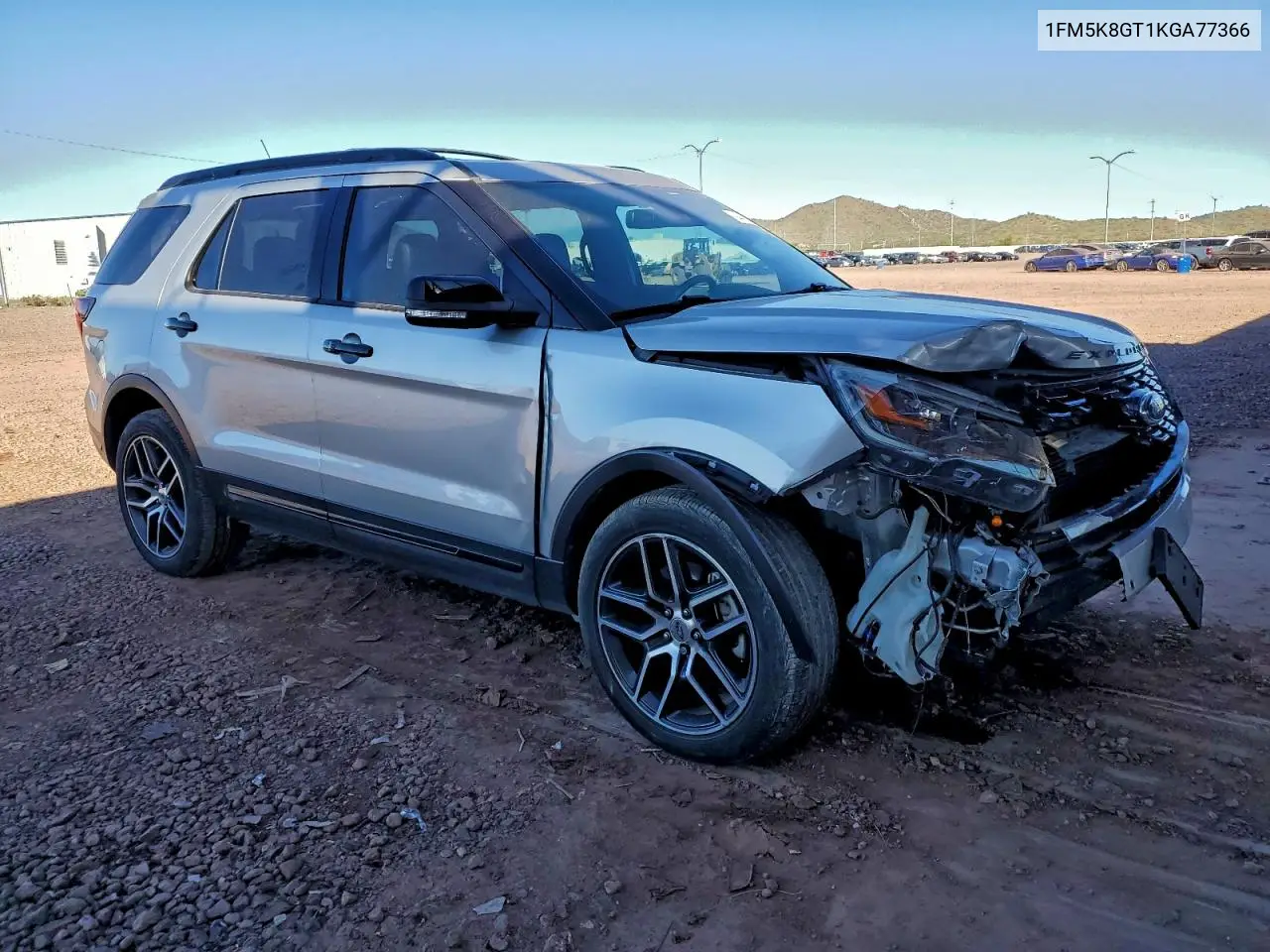 1FM5K8GT1KGA77366 2019 Ford Explorer Sport