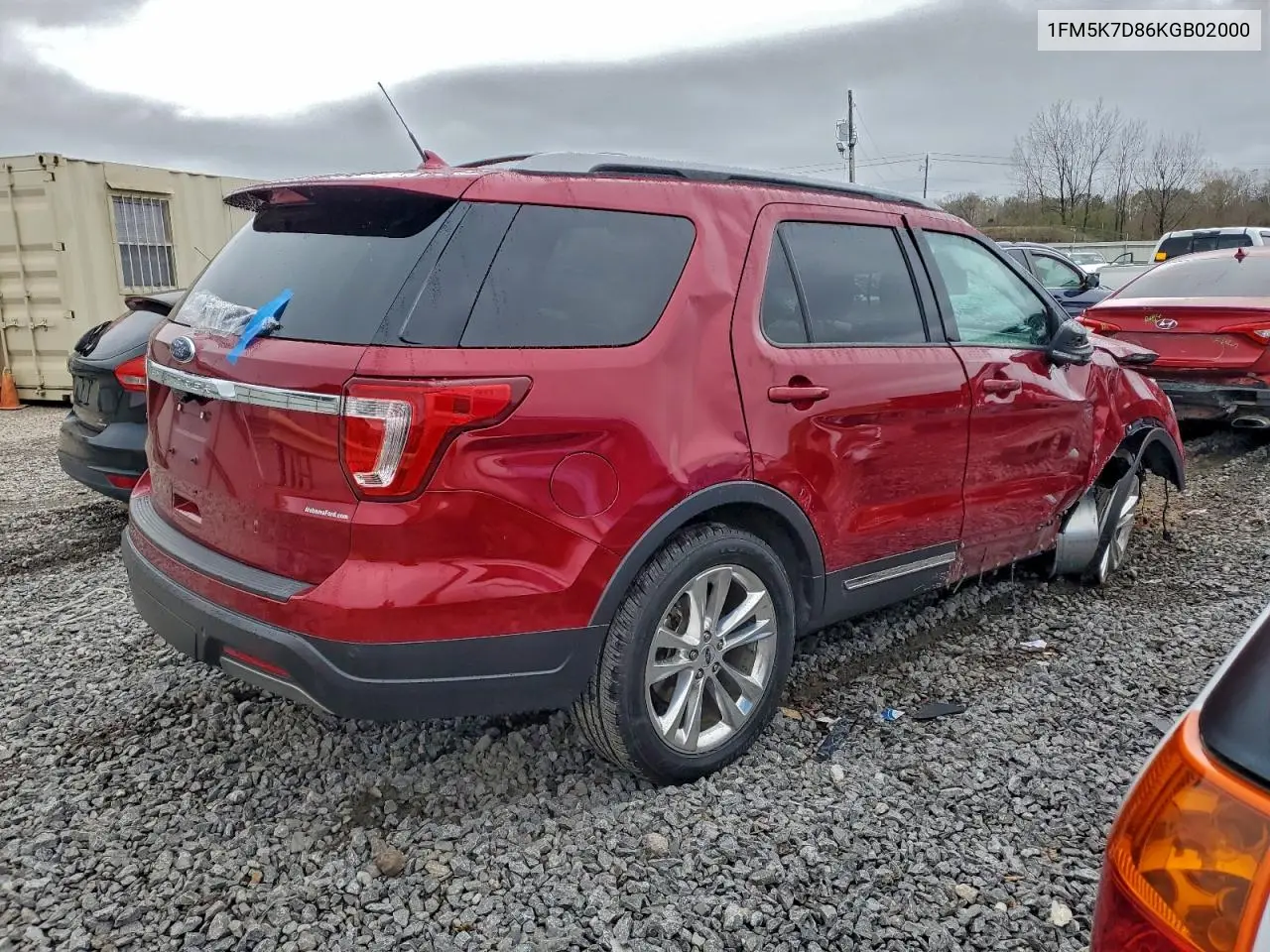 1FM5K7D86KGB02000 2019 Ford Explorer Xlt