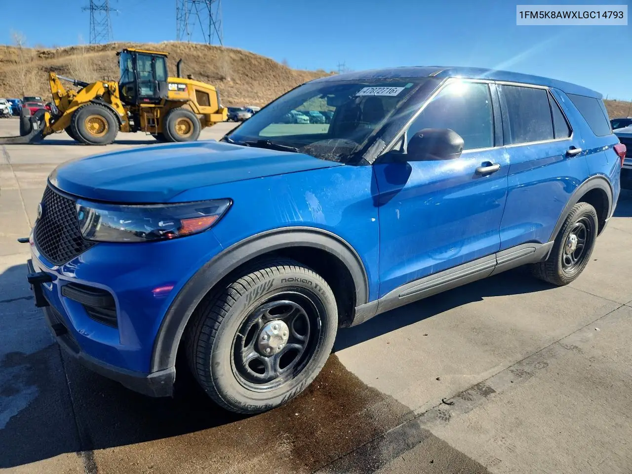 1FM5K8AWXLGC14793 2020 Ford Explorer Police Interceptor
