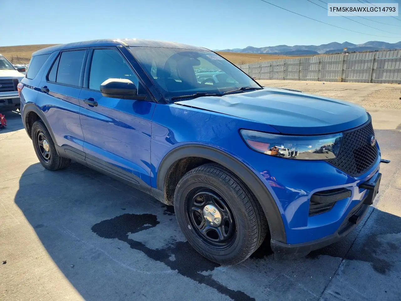 1FM5K8AWXLGC14793 2020 Ford Explorer Police Interceptor