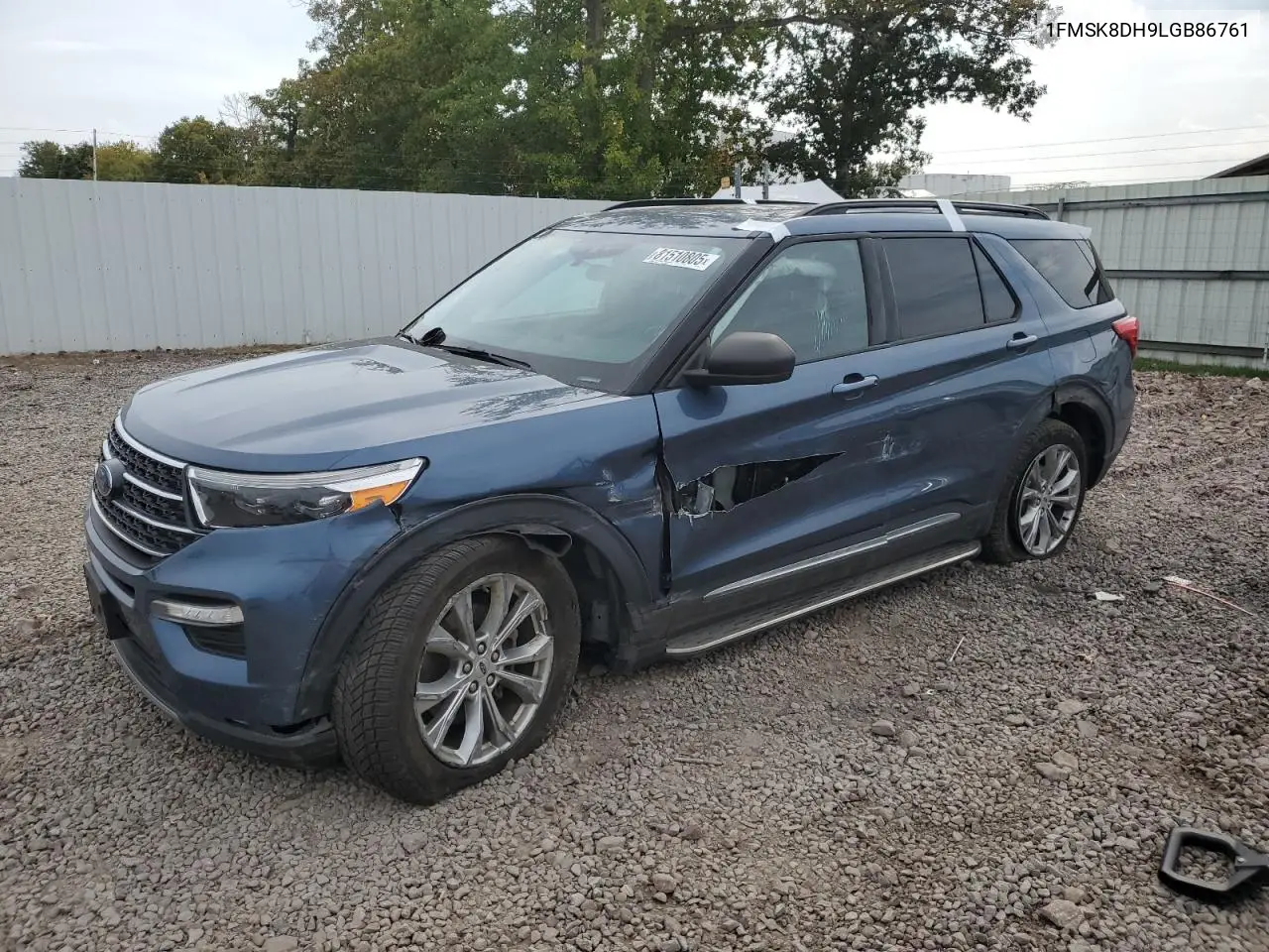 1FMSK8DH9LGB86761 2020 Ford Explorer Xlt