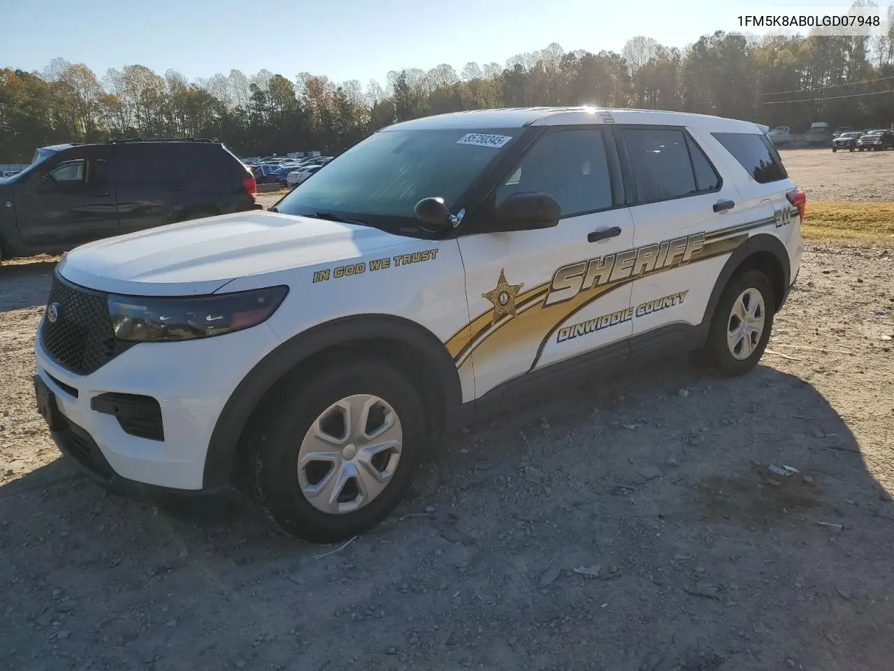 1FM5K8AB0LGD07948 2020 Ford Explorer Police Interceptor