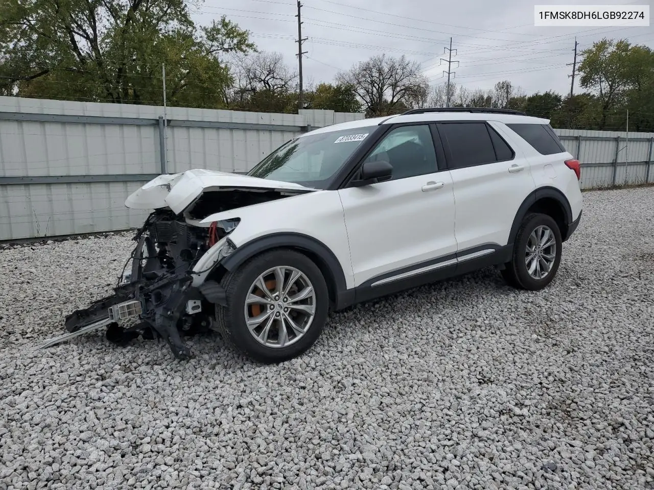 1FMSK8DH6LGB92274 2020 Ford Explorer Xlt