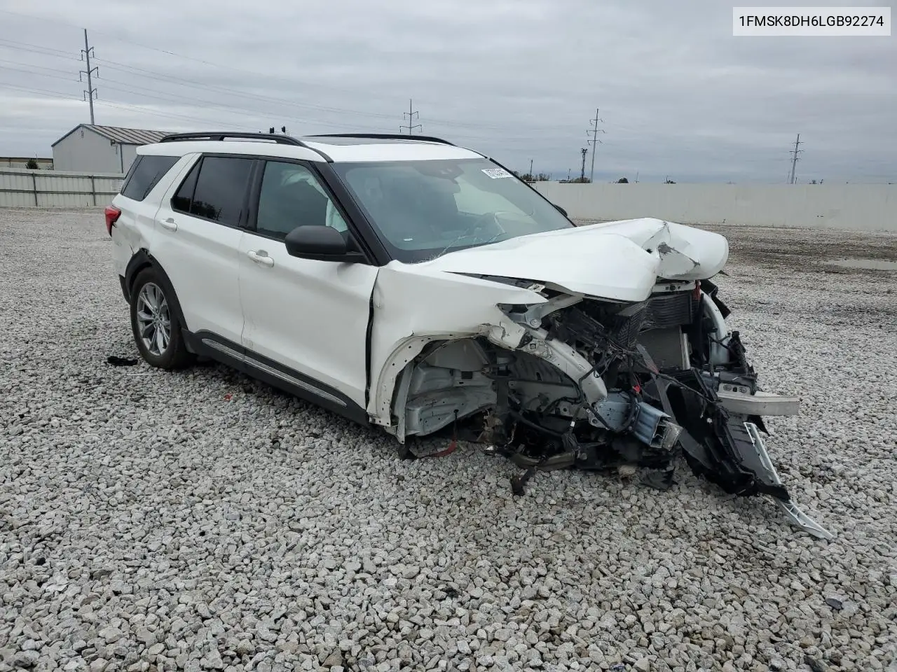 1FMSK8DH6LGB92274 2020 Ford Explorer Xlt