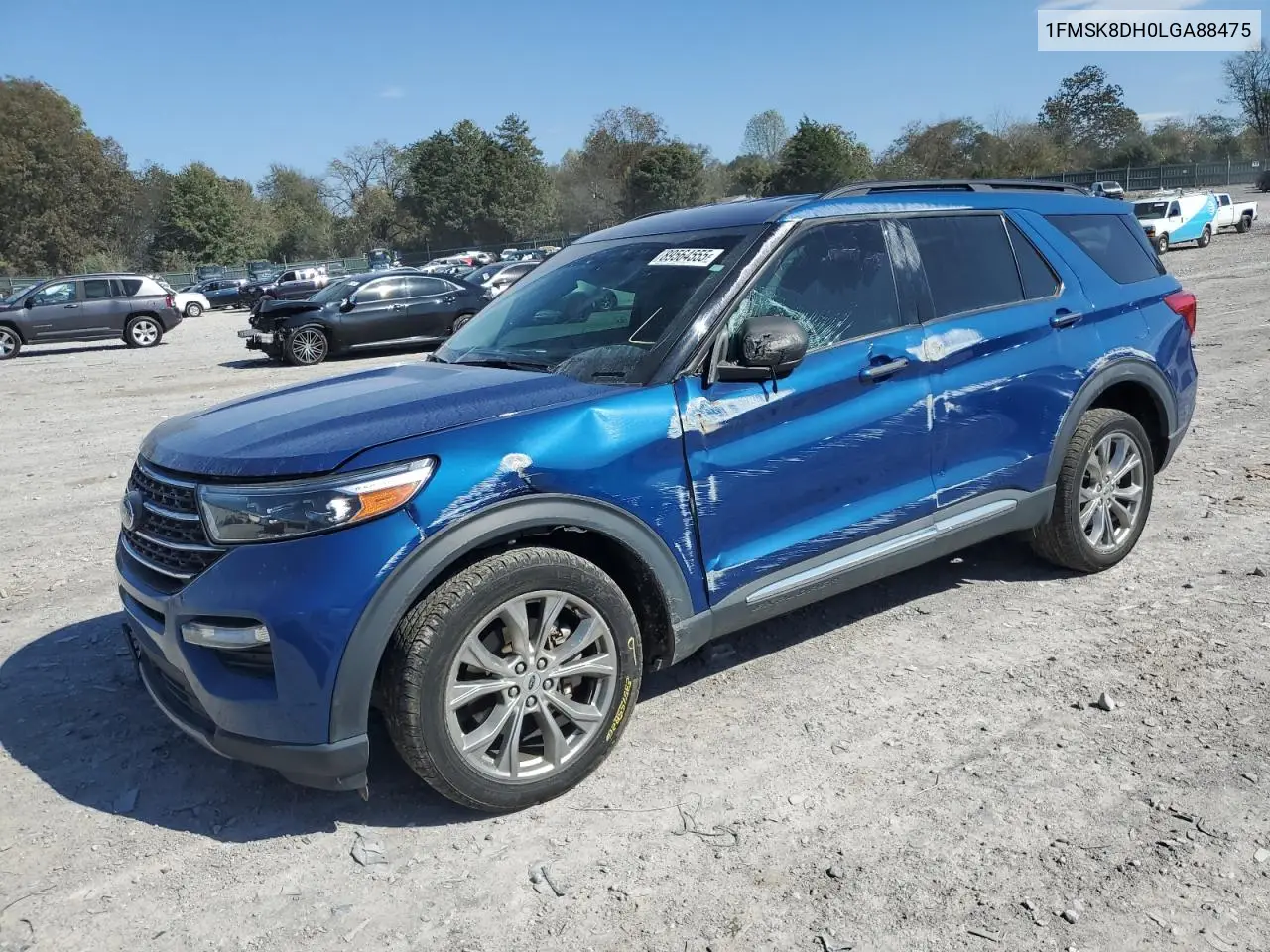 1FMSK8DH0LGA88475 2020 Ford Explorer Xlt