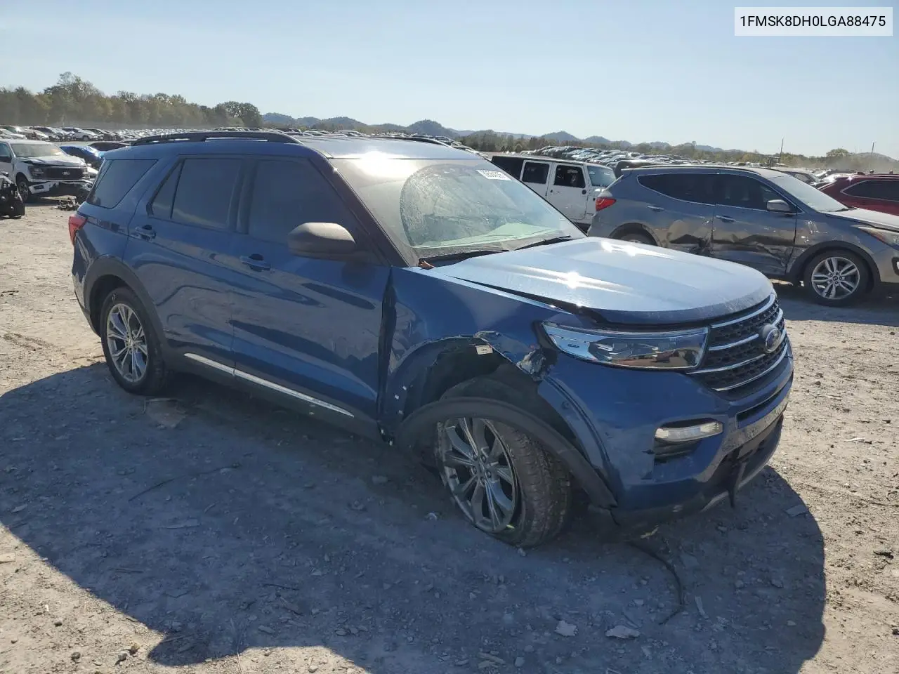 1FMSK8DH0LGA88475 2020 Ford Explorer Xlt