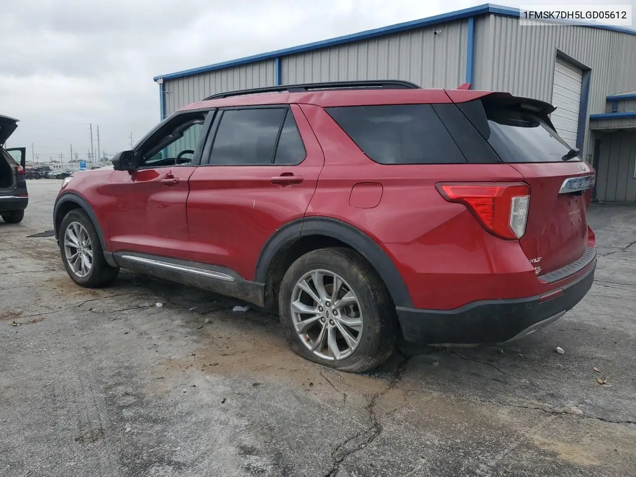 1FMSK7DH5LGD05612 2020 Ford Explorer Xlt