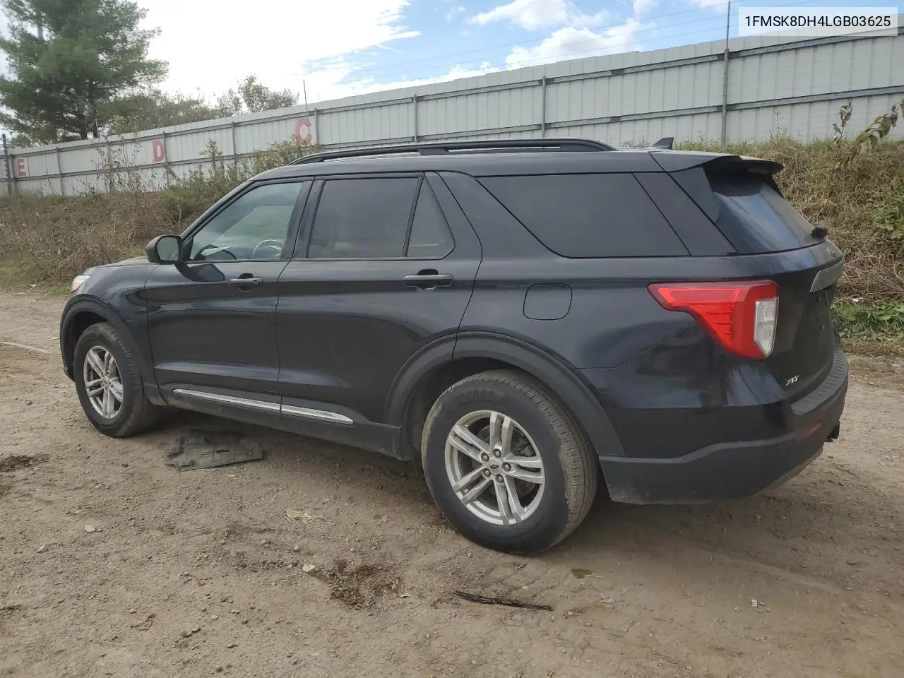1FMSK8DH4LGB03625 2020 Ford Explorer Xlt