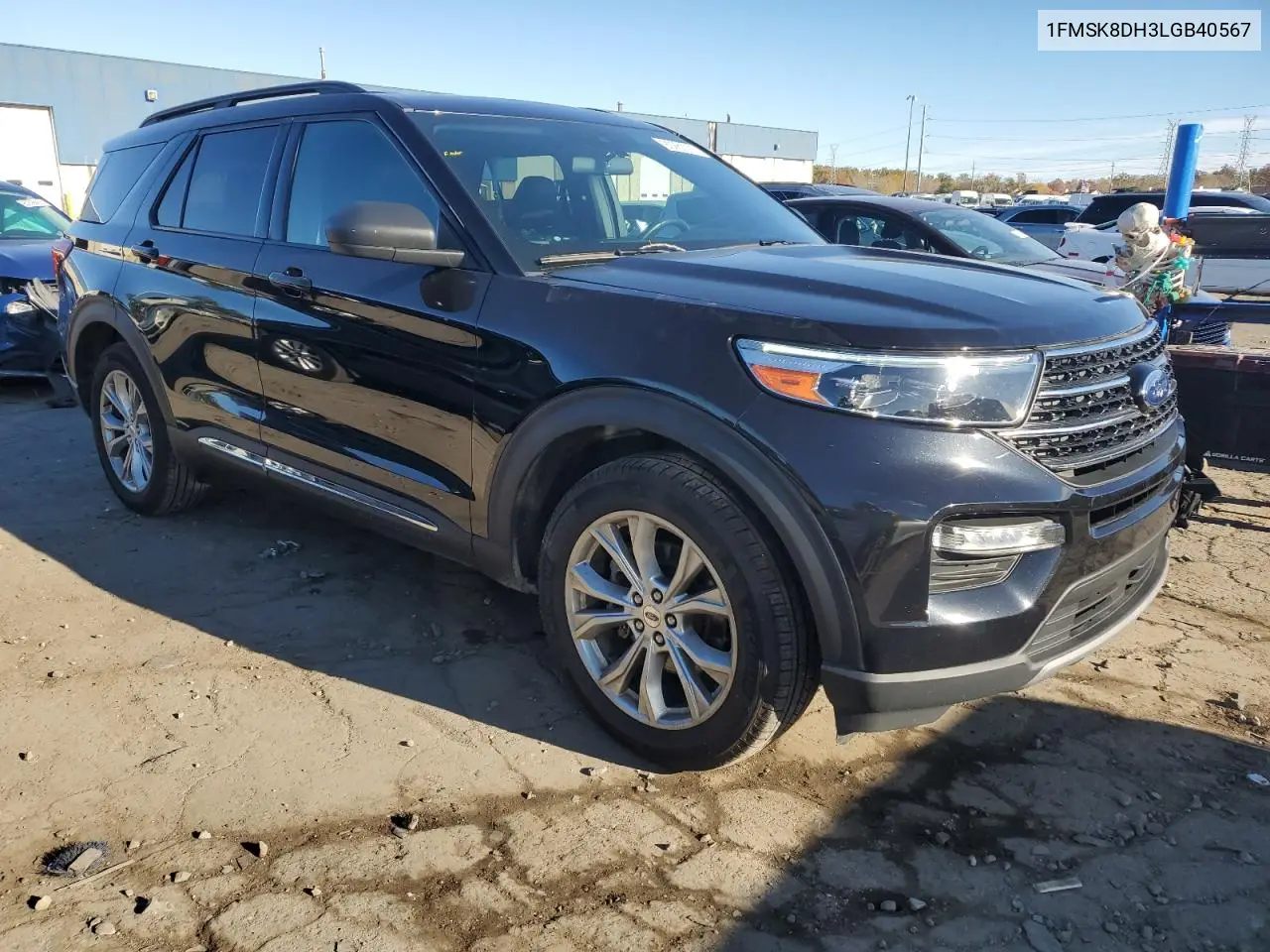 1FMSK8DH3LGB40567 2020 Ford Explorer Xlt