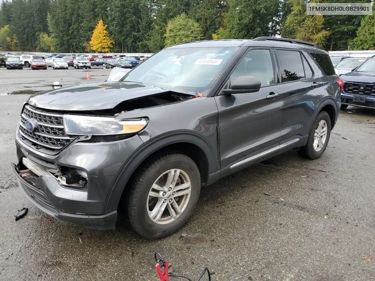 1FMSK8DH0LGB29901 2020 Ford Explorer Xlt