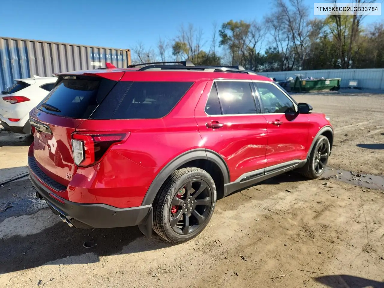 1FM5K8GC2LGB33784 2020 Ford Explorer St