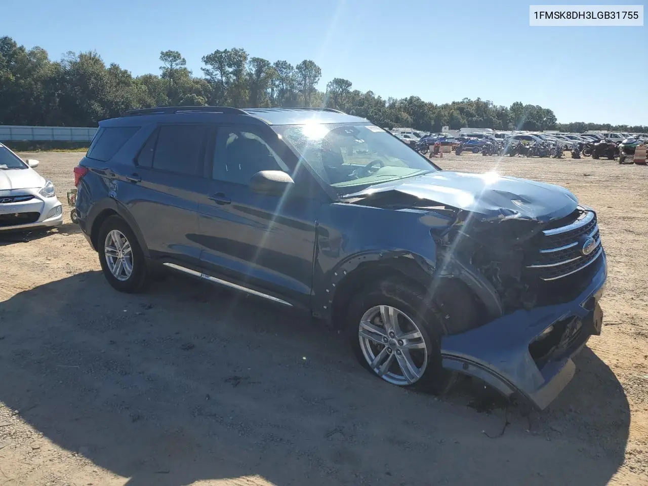 1FMSK8DH3LGB31755 2020 Ford Explorer Xlt