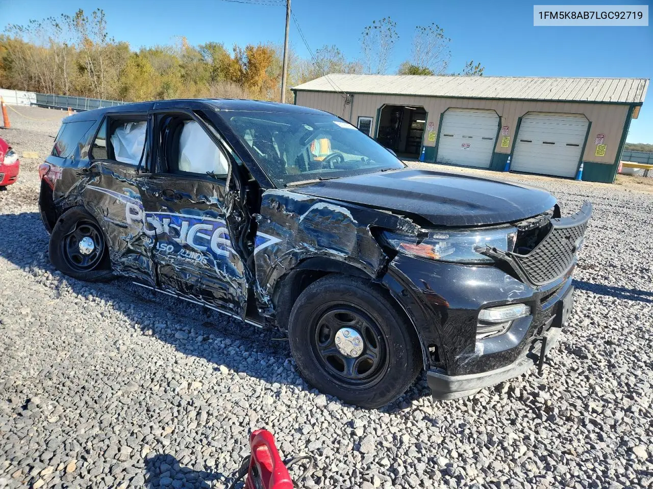 1FM5K8AB7LGC92719 2020 Ford Explorer Police Interceptor