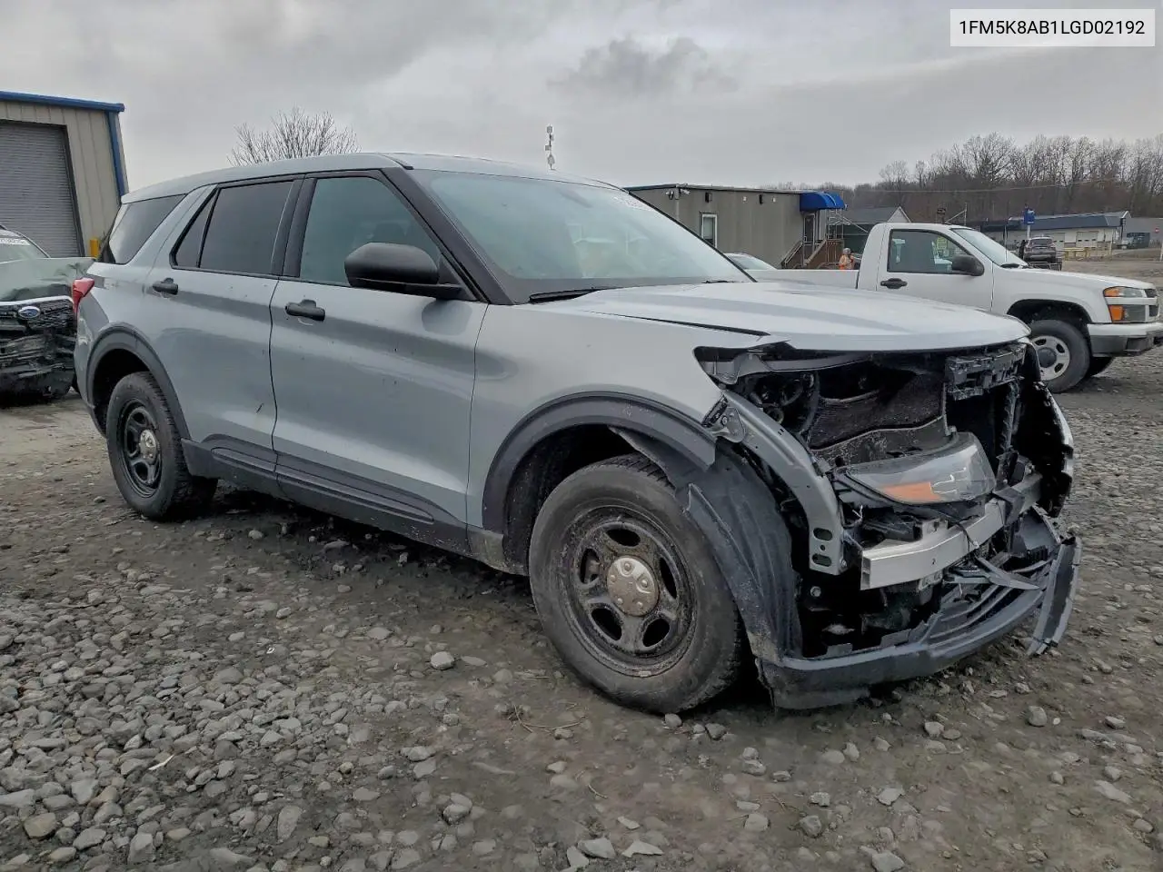 1FM5K8AB1LGD02192 2020 Ford Explorer Police Interceptor