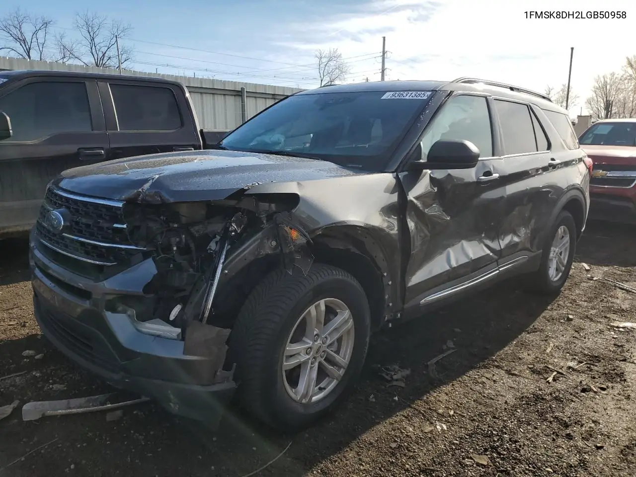 1FMSK8DH2LGB50958 2020 Ford Explorer Xlt