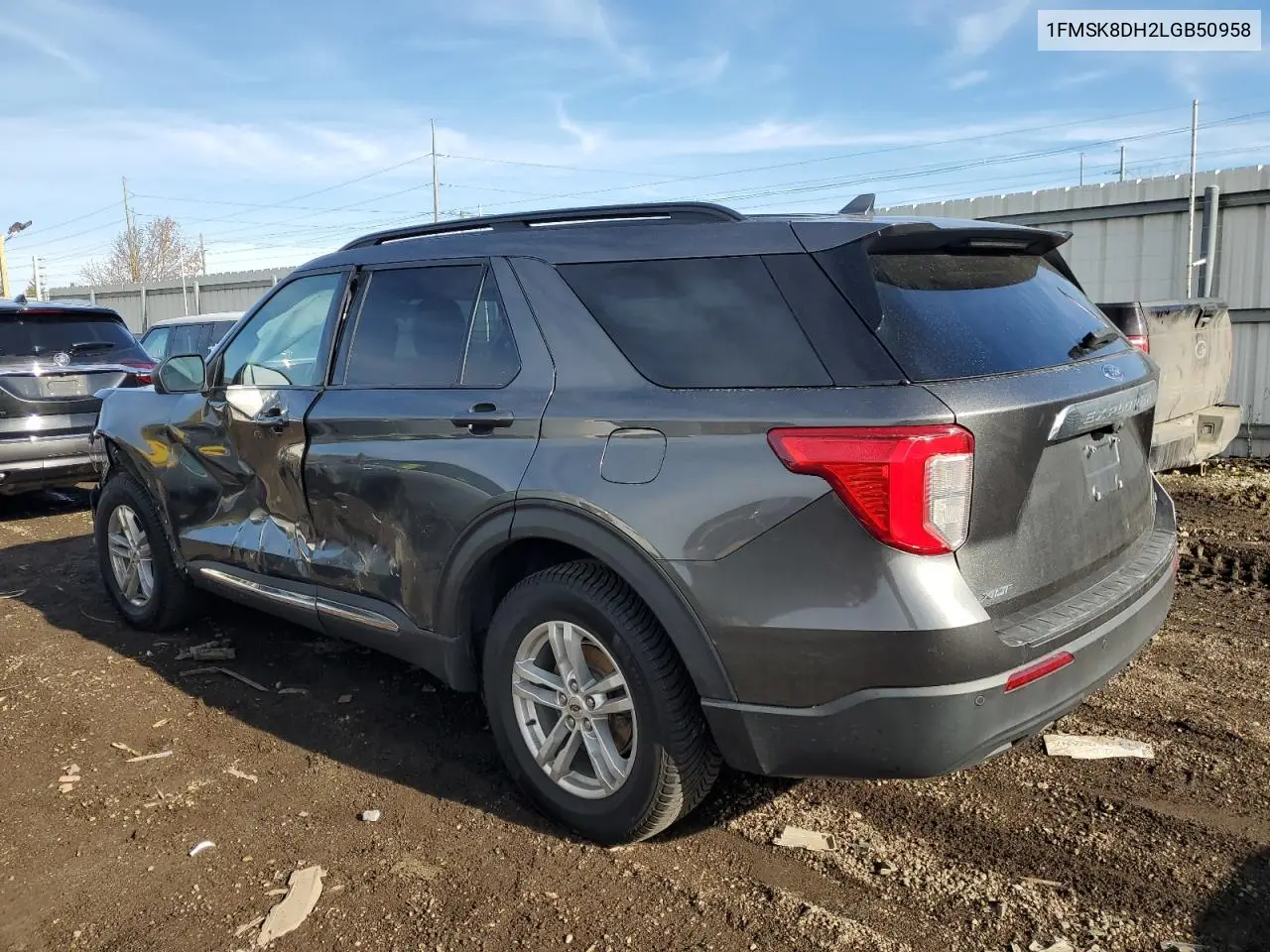 1FMSK8DH2LGB50958 2020 Ford Explorer Xlt