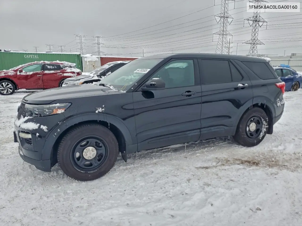 1FM5K8AC0LGA00160 2020 Ford Explorer Police Interceptor