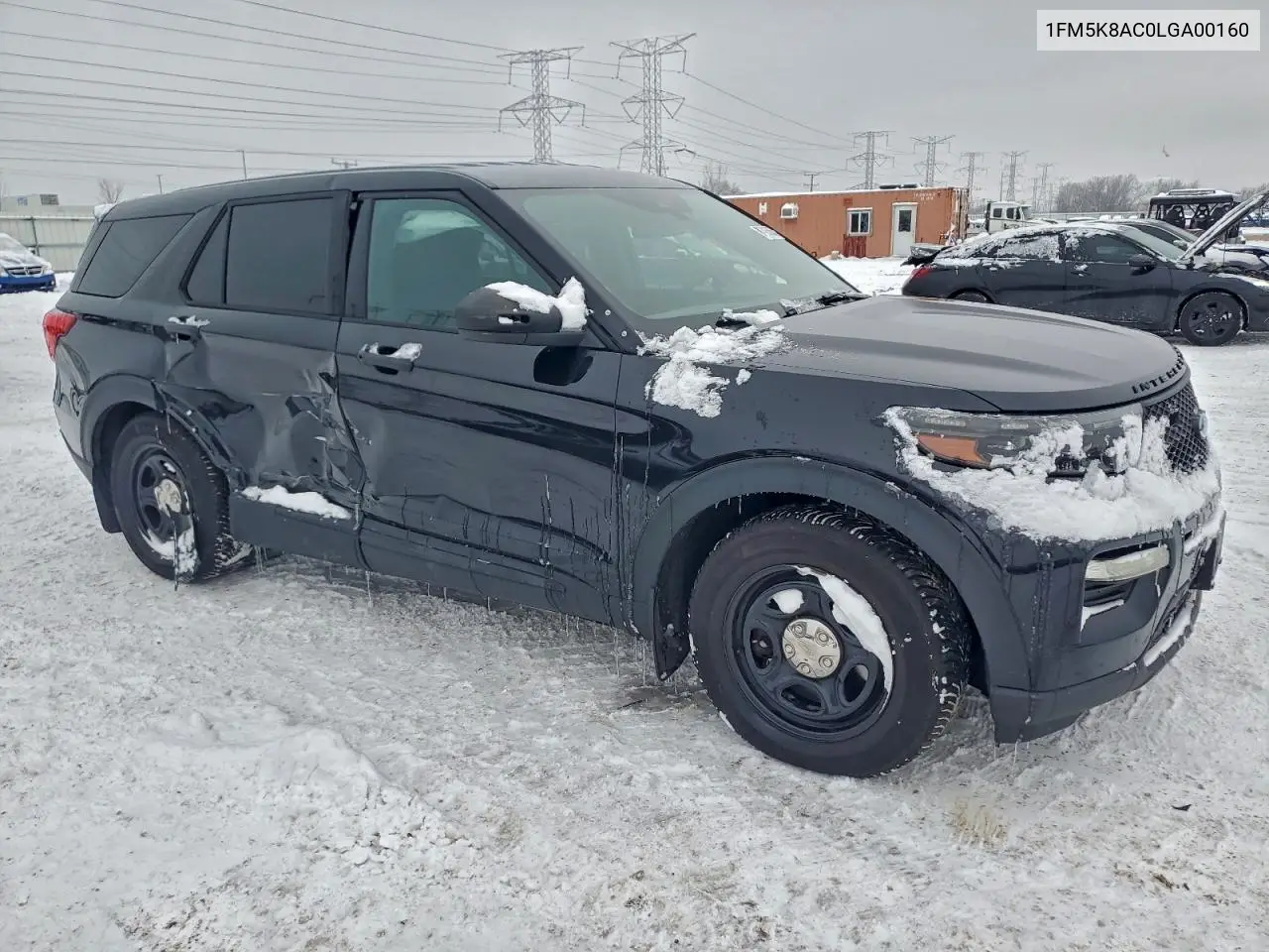 1FM5K8AC0LGA00160 2020 Ford Explorer Police Interceptor