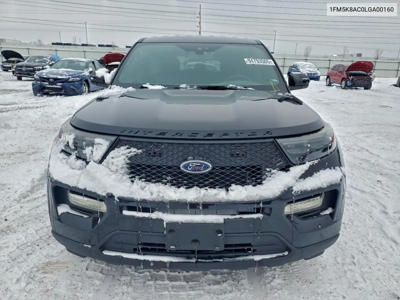 1FM5K8AC0LGA00160 2020 Ford Explorer Police Interceptor