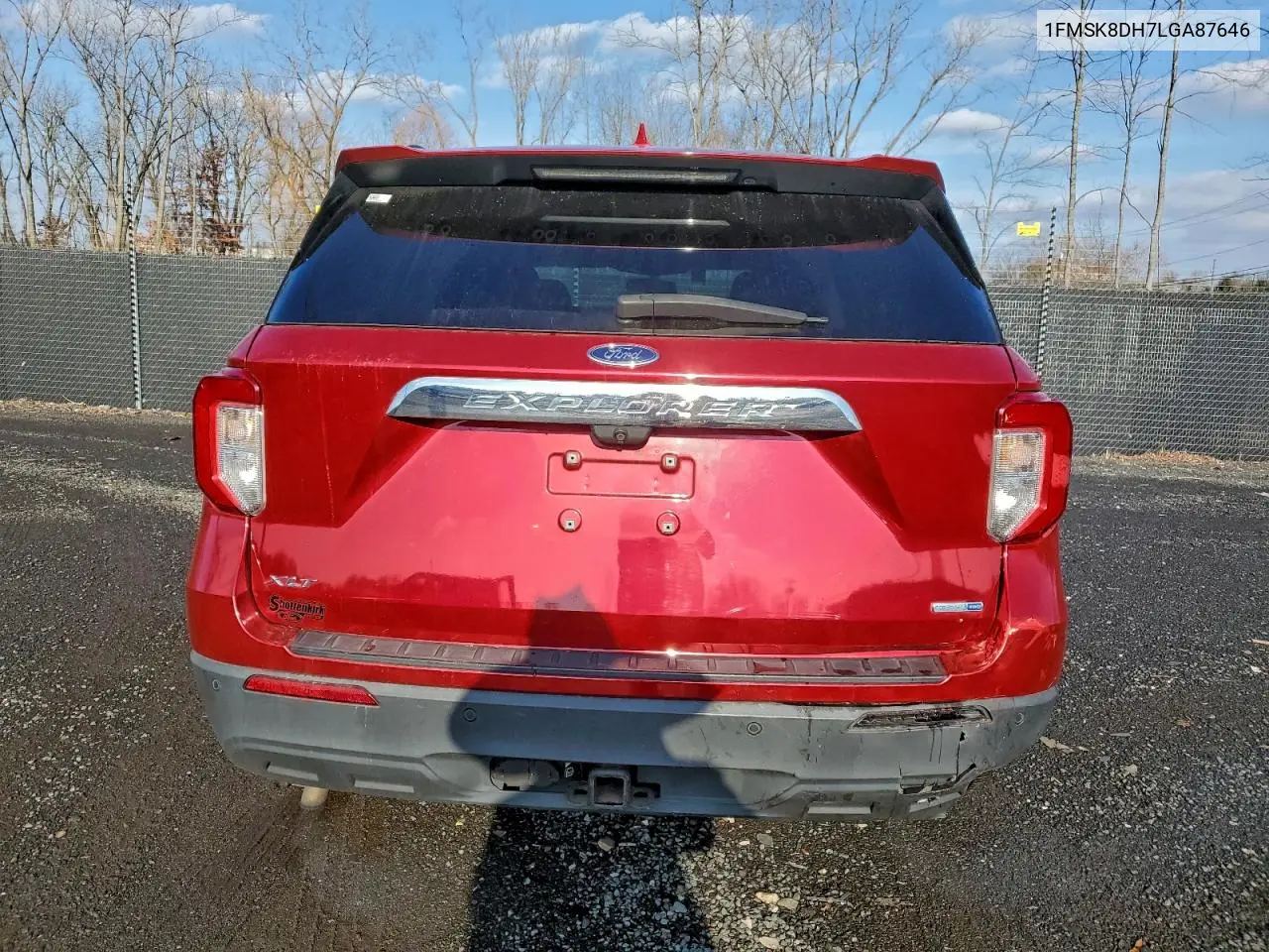 1FMSK8DH7LGA87646 2020 Ford Explorer Xlt