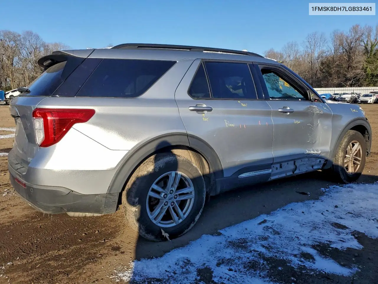 1FMSK8DH7LGB33461 2020 Ford Explorer Xlt