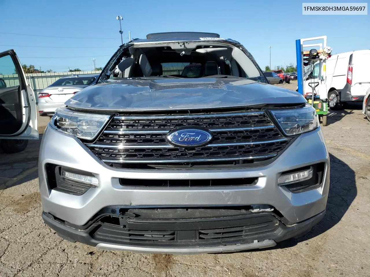 2021 Ford Explorer Xlt VIN: 1FMSK8DH3MGA59697 Lot: 59139514