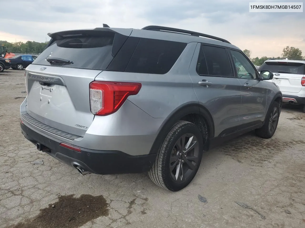 2021 Ford Explorer Xlt VIN: 1FMSK8DH7MGB14507 Lot: 61492054