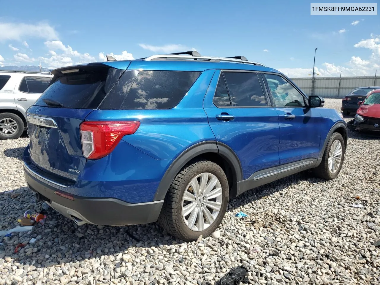 2021 Ford Explorer Limited VIN: 1FMSK8FH9MGA62231 Lot: 68051684