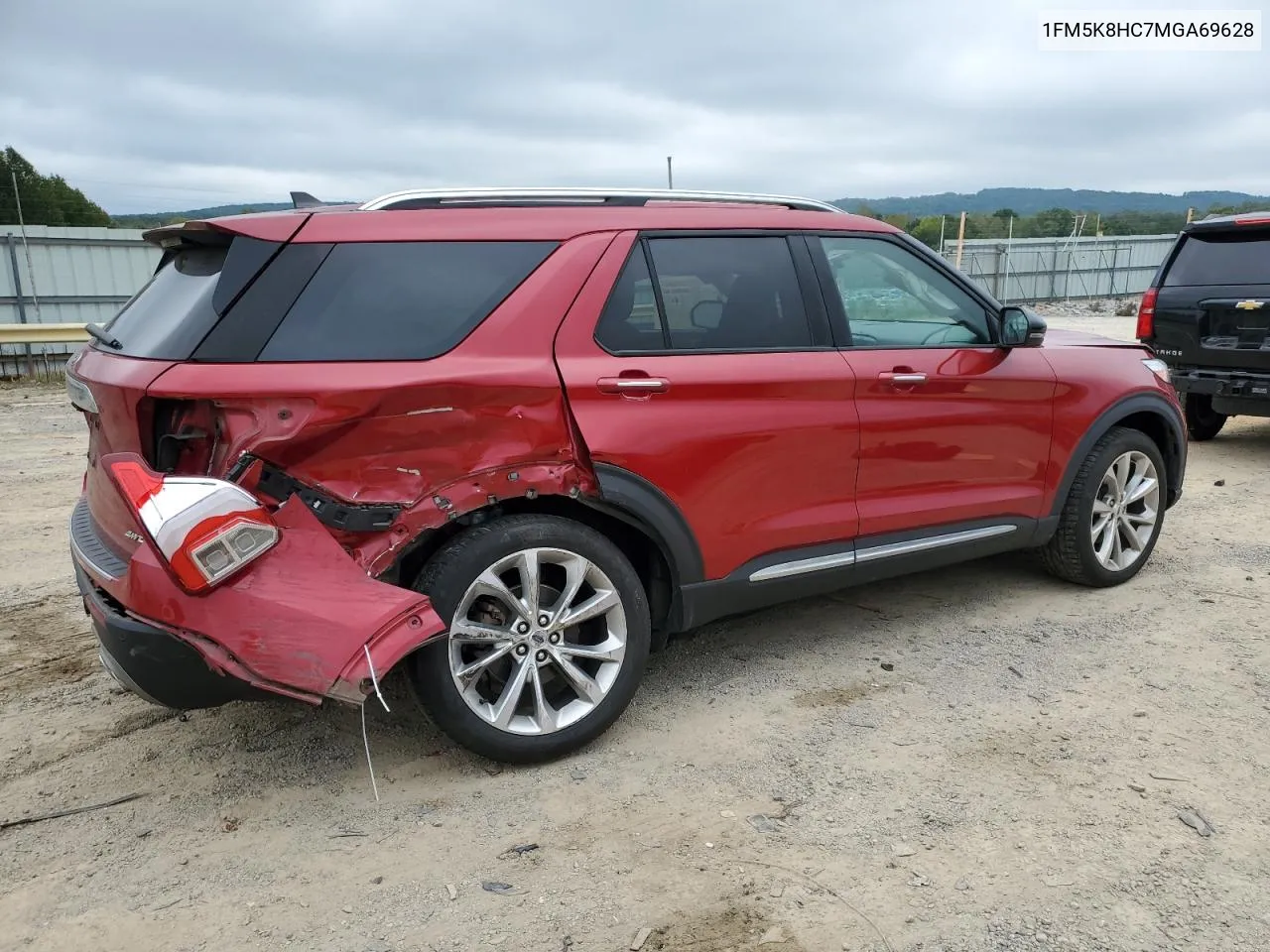 1FM5K8HC7MGA69628 2021 Ford Explorer Platinum