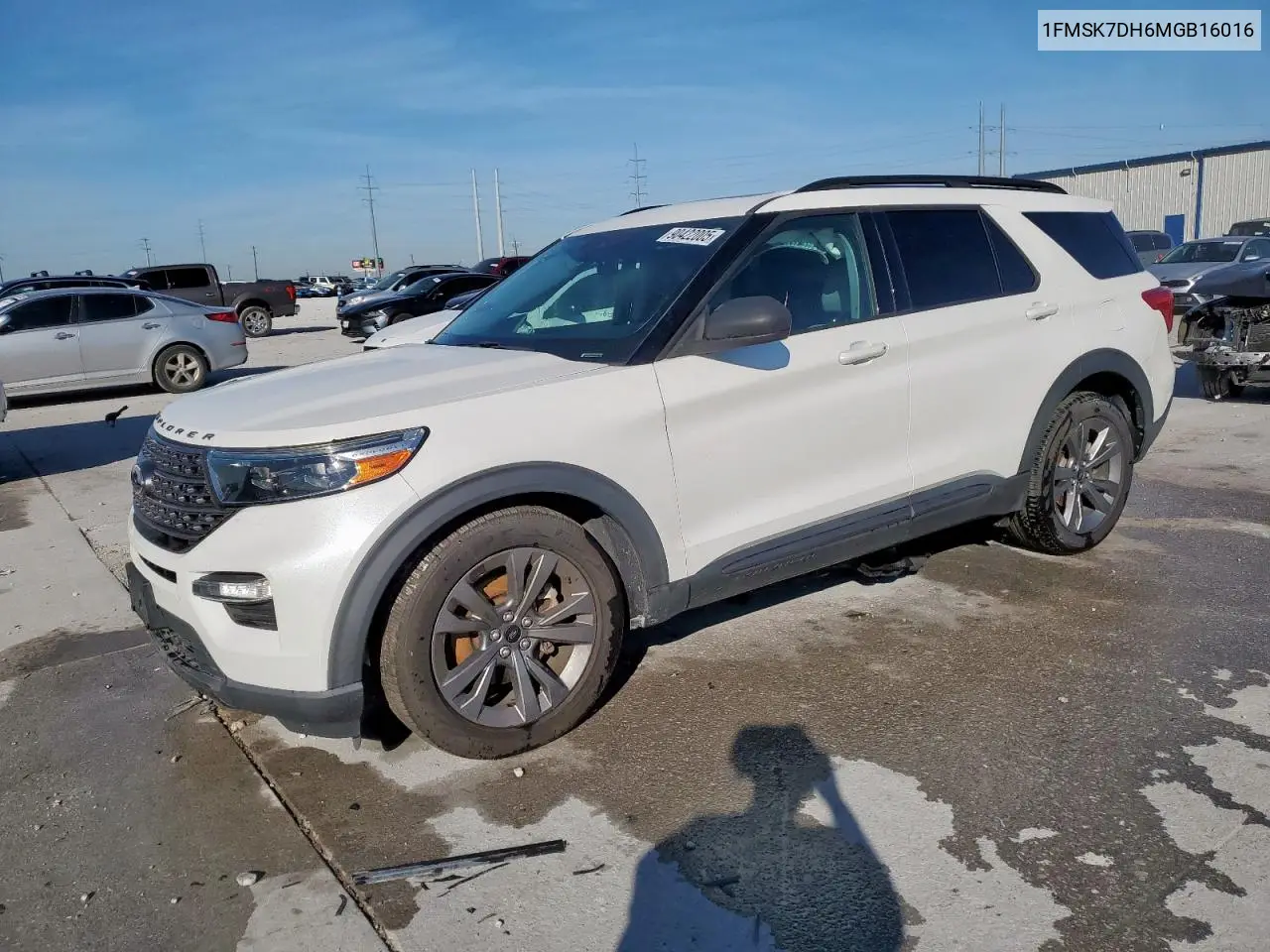 1FMSK7DH6MGB16016 2021 Ford Explorer Xlt