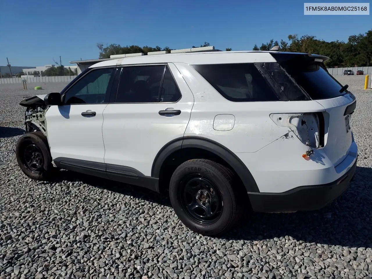 1FM5K8AB0MGC25168 2021 Ford Explorer Police Interceptor