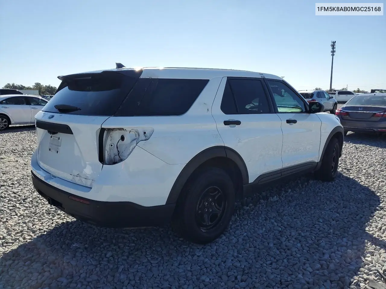 1FM5K8AB0MGC25168 2021 Ford Explorer Police Interceptor