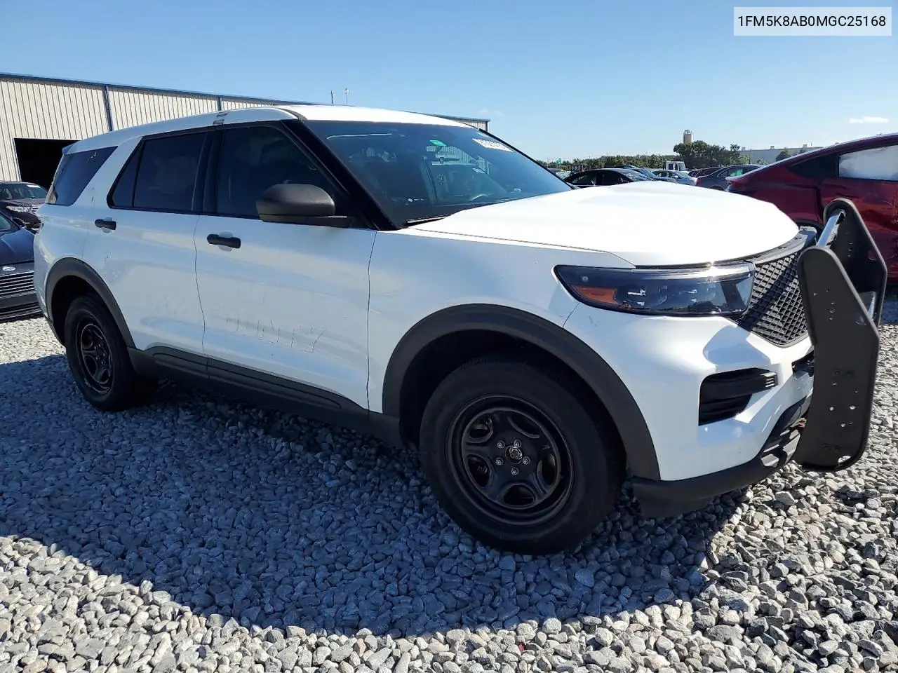1FM5K8AB0MGC25168 2021 Ford Explorer Police Interceptor