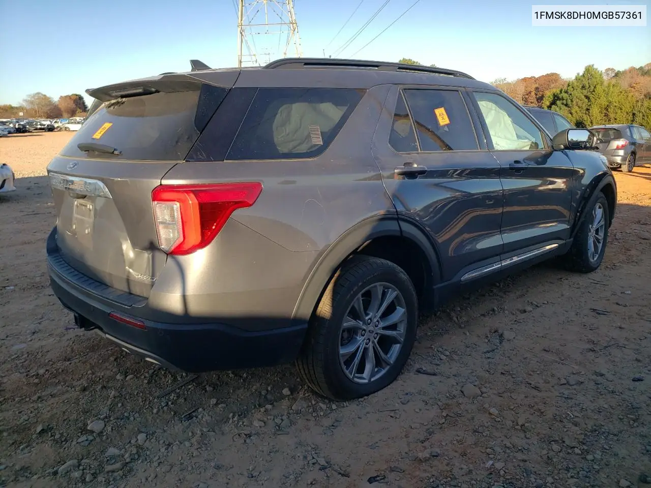 1FMSK8DH0MGB57361 2021 Ford Explorer Xlt