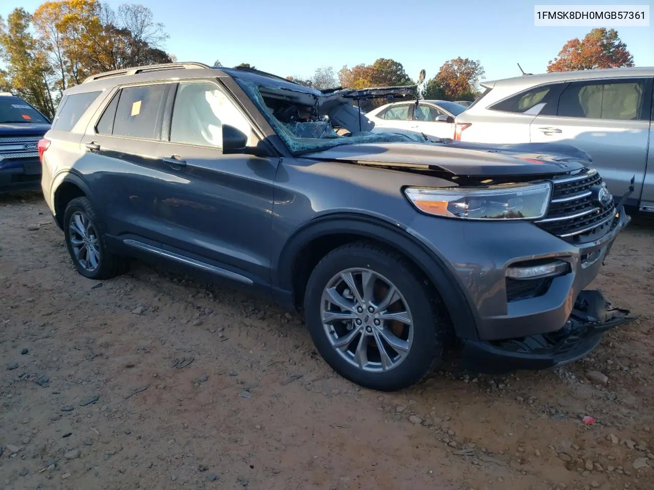 1FMSK8DH0MGB57361 2021 Ford Explorer Xlt
