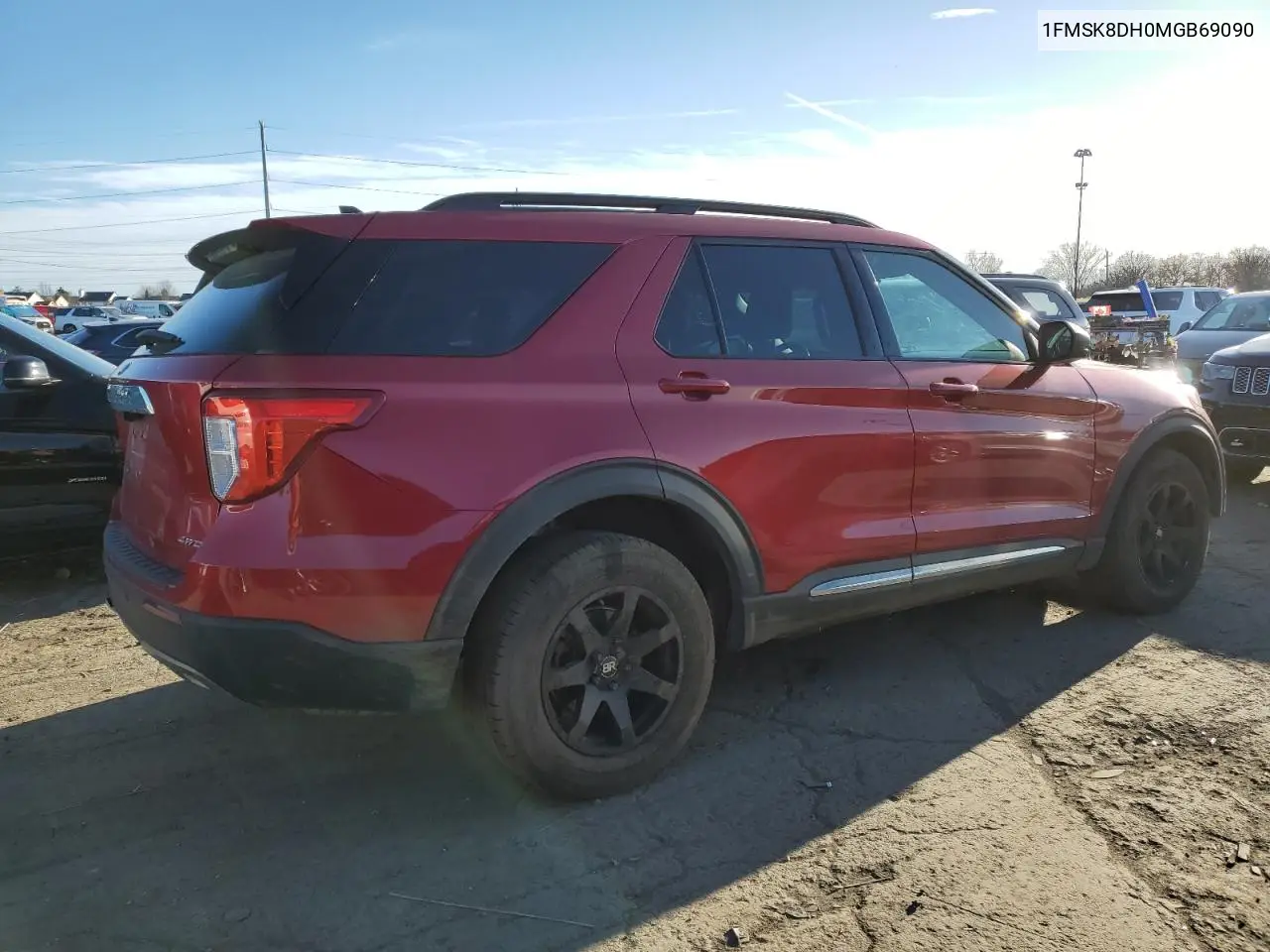1FMSK8DH0MGB69090 2021 Ford Explorer Xlt