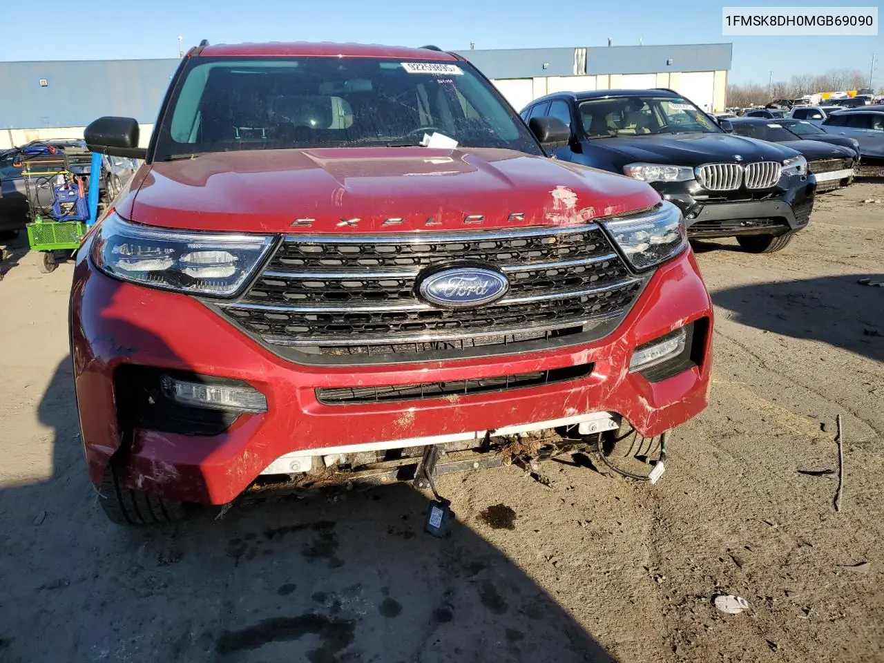 1FMSK8DH0MGB69090 2021 Ford Explorer Xlt