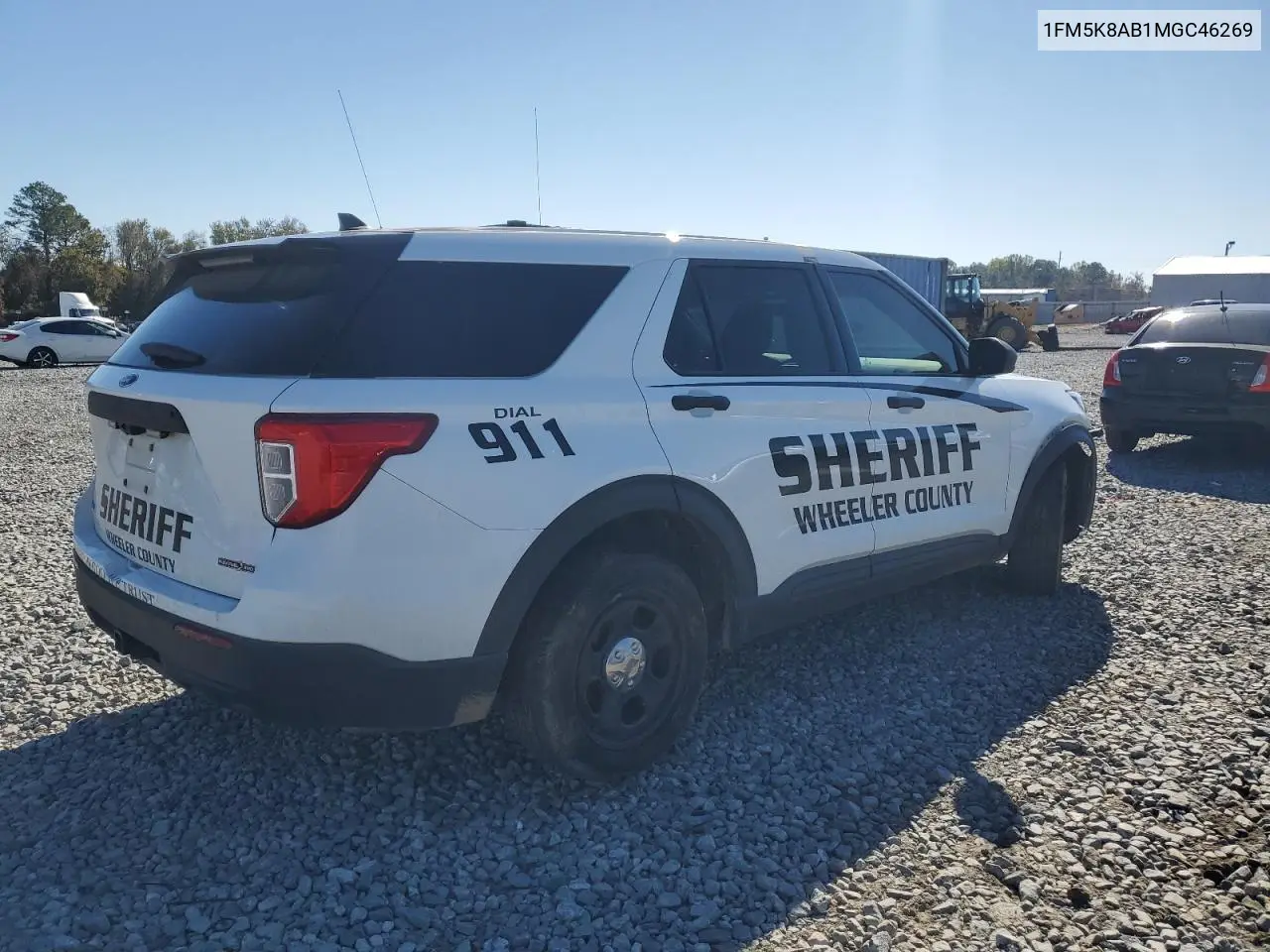 1FM5K8AB1MGC46269 2021 Ford Explorer Police Interceptor