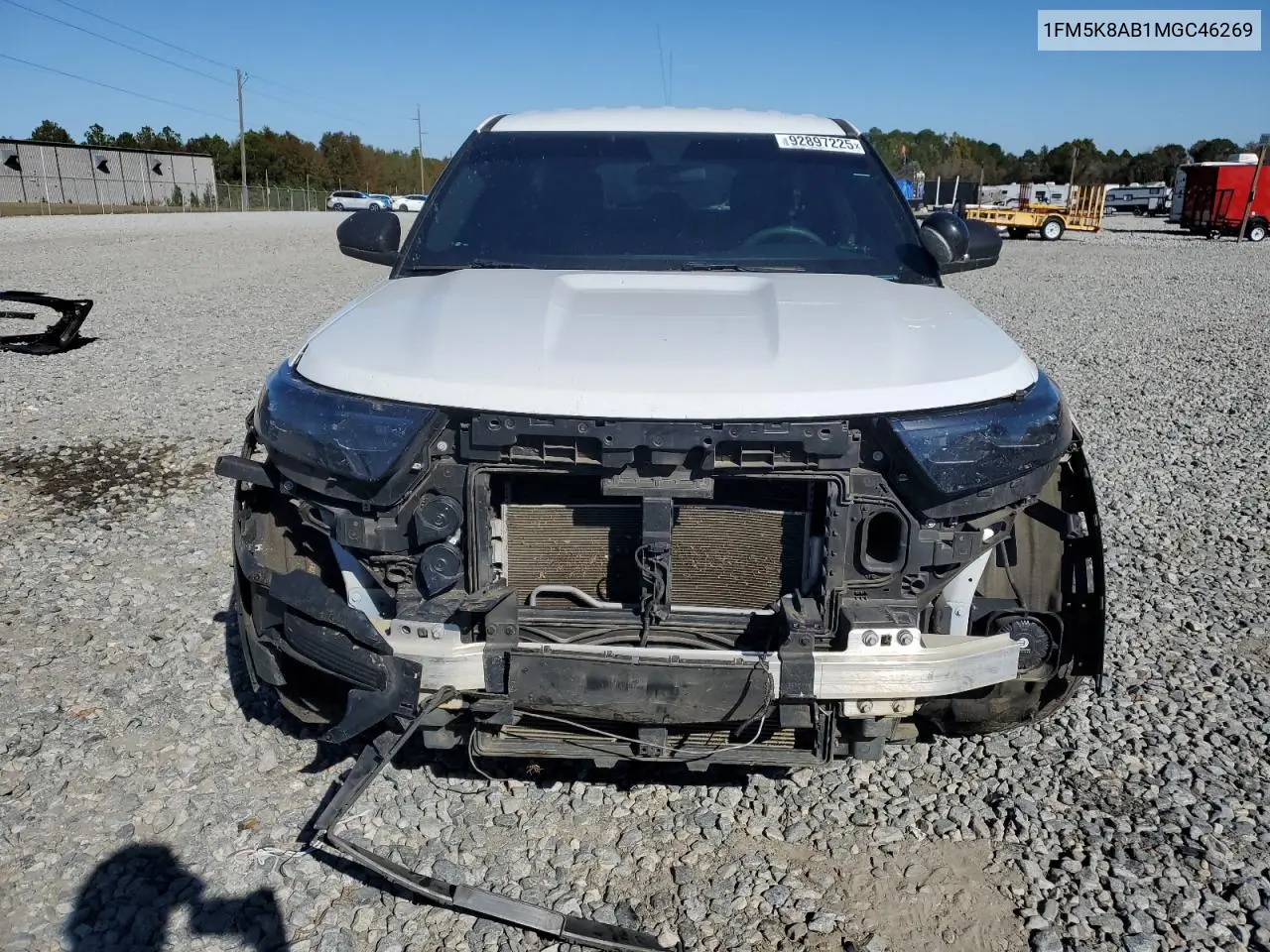1FM5K8AB1MGC46269 2021 Ford Explorer Police Interceptor