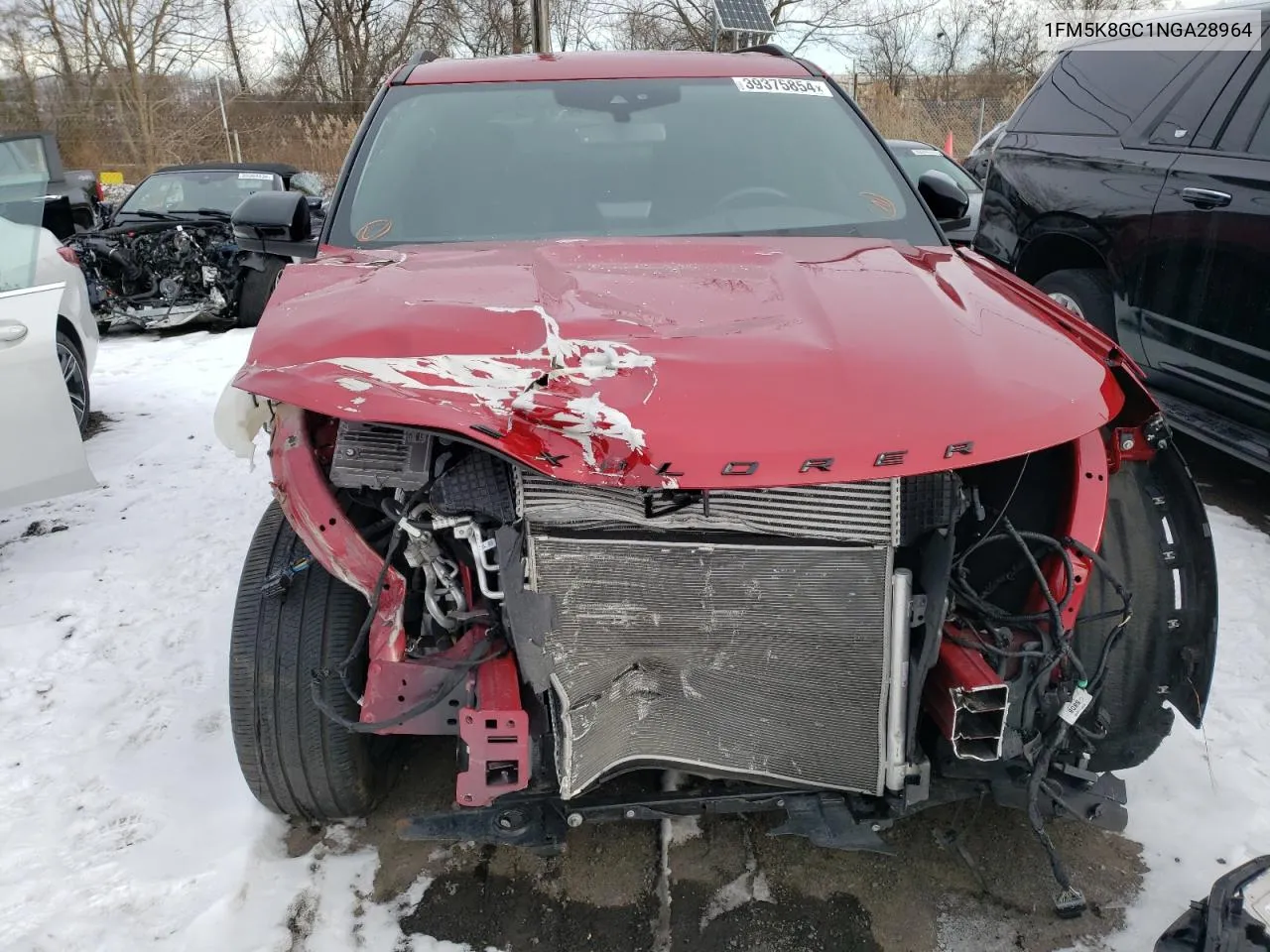 Auction sale of the 2022 Ford Explorer , vin: 1FM5K8GC1NGA28964, lot number: 39375854