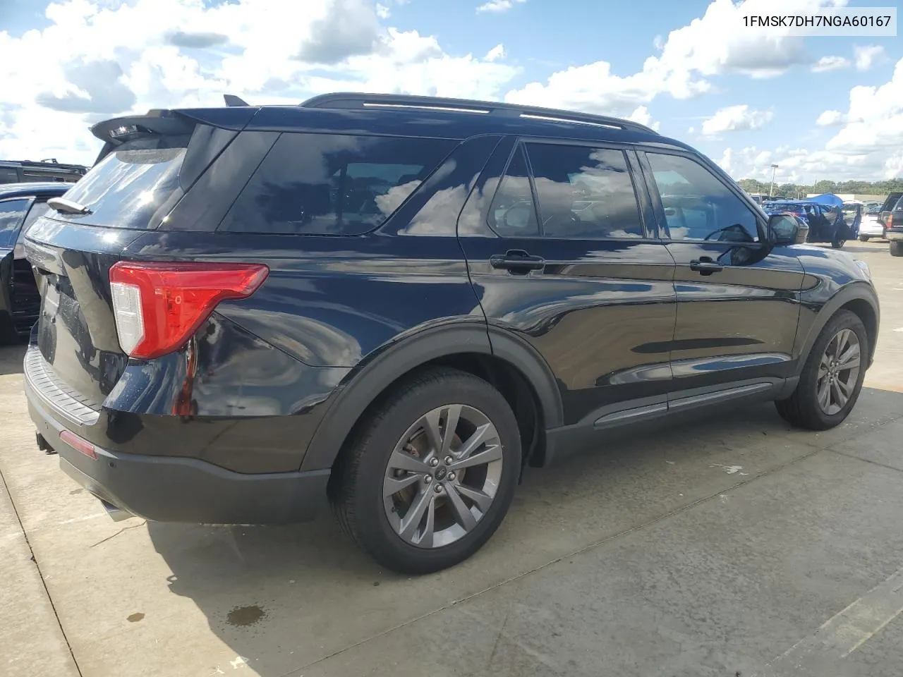 1FMSK7DH7NGA60167 2022 Ford Explorer Xlt