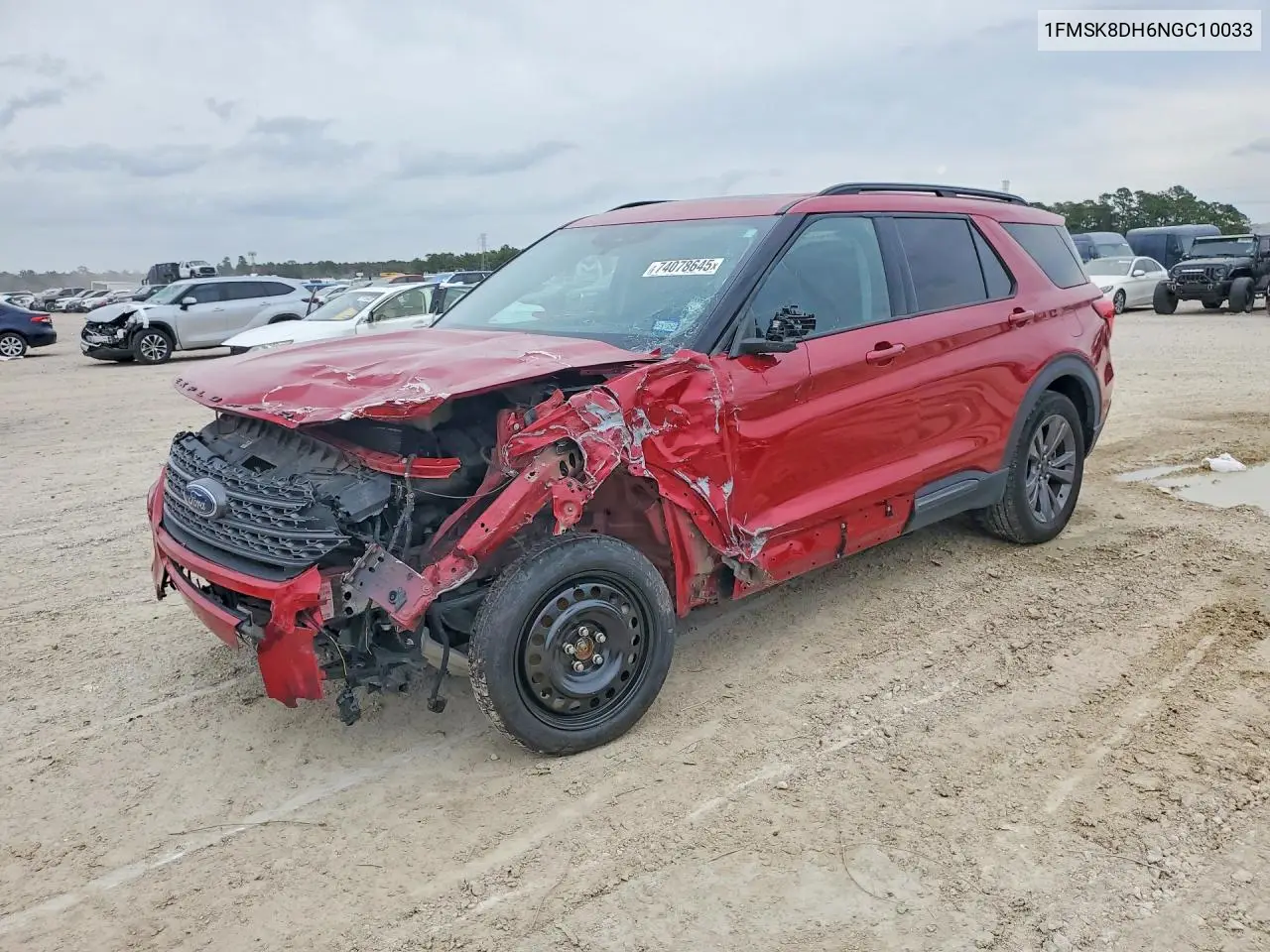 1FMSK8DH6NGC10033 2022 Ford Explorer Xlt