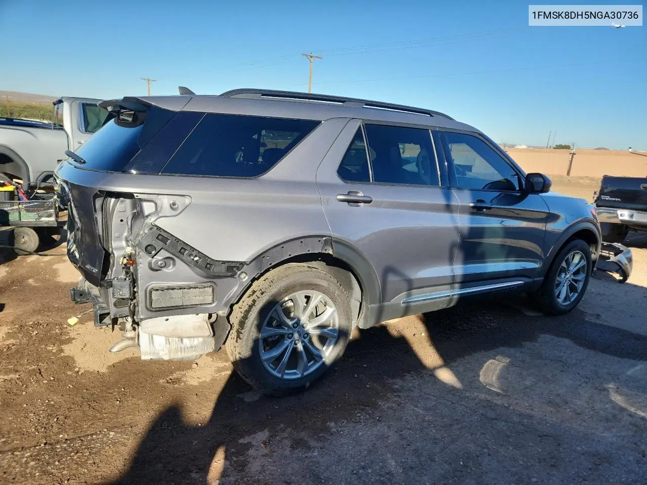 1FMSK8DH5NGA30736 2022 Ford Explorer Xlt