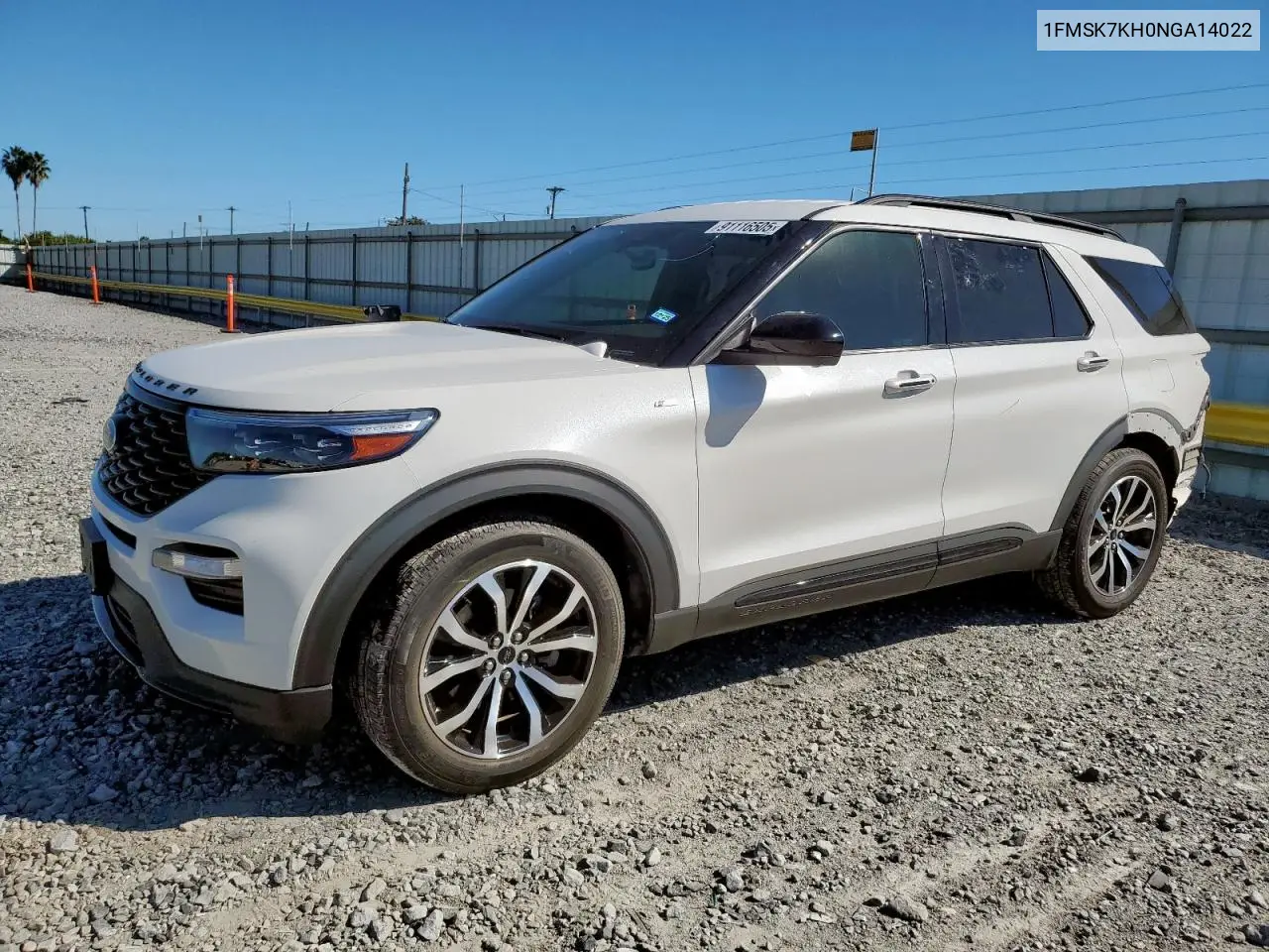 1FMSK7KH0NGA14022 2022 Ford Explorer St-Line
