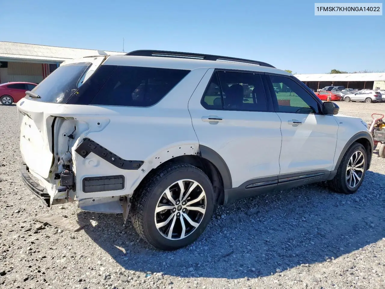 1FMSK7KH0NGA14022 2022 Ford Explorer St-Line