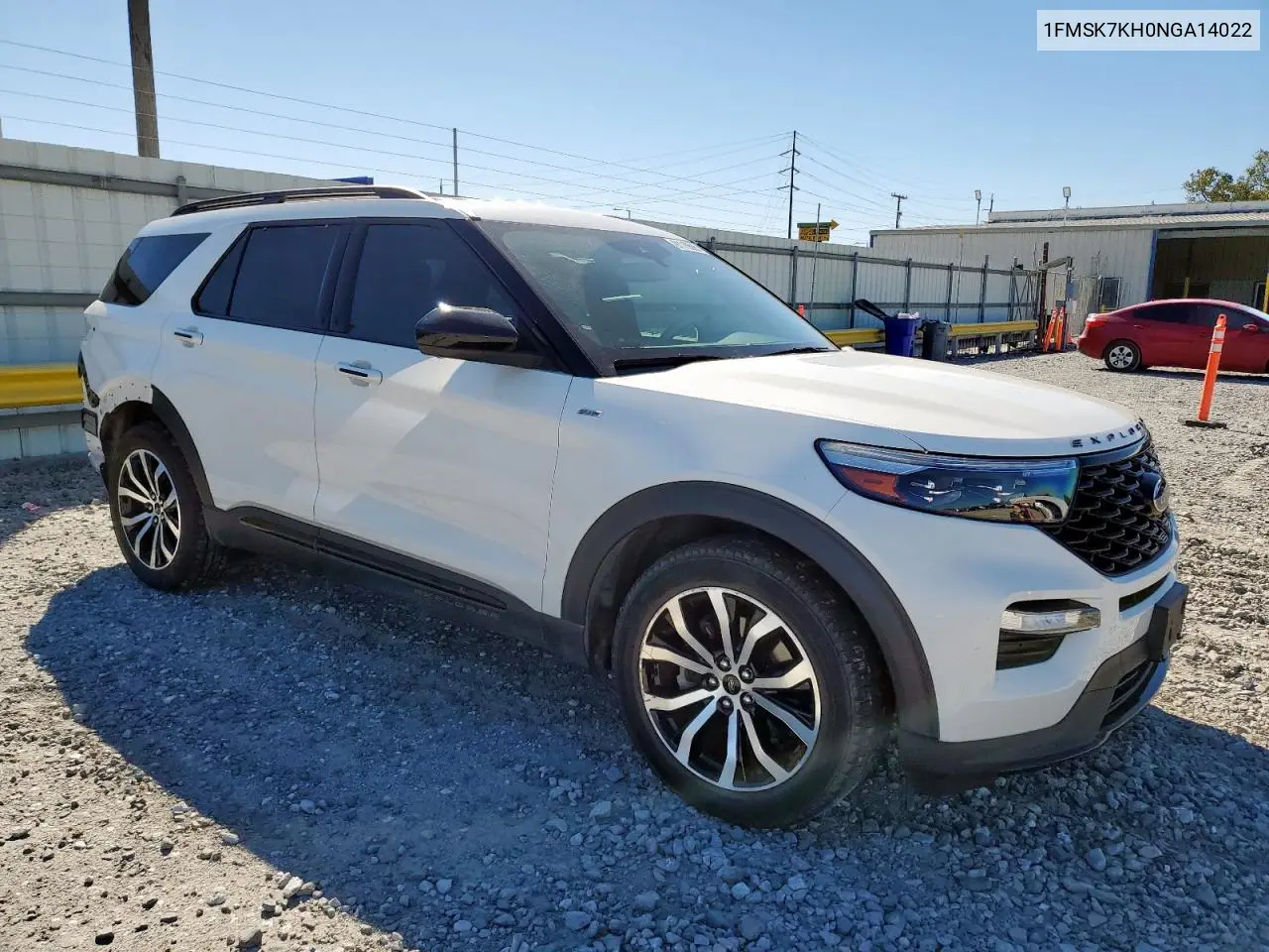 1FMSK7KH0NGA14022 2022 Ford Explorer St-Line