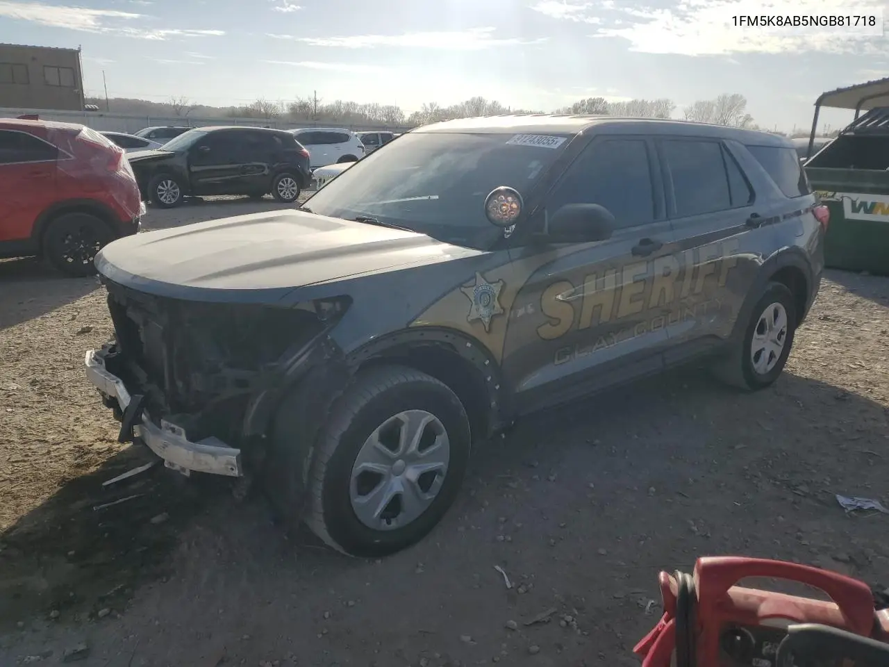 1FM5K8AB5NGB81718 2022 Ford Explorer Police Interceptor